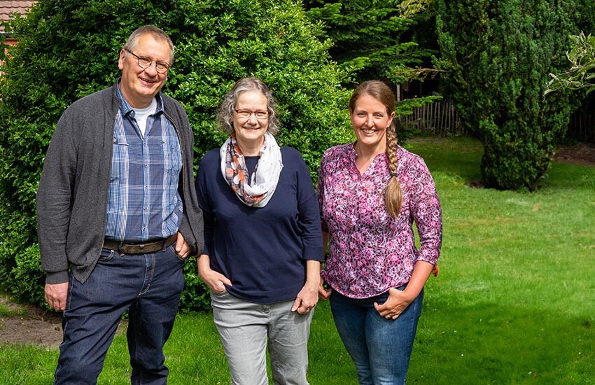 Team_850x550_01 v.l.n.r.: Heinrich Ganseforth, Andrea Ganseforth, Christina Schwanda